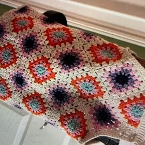 Zara Multicolor Crochet Tank Top